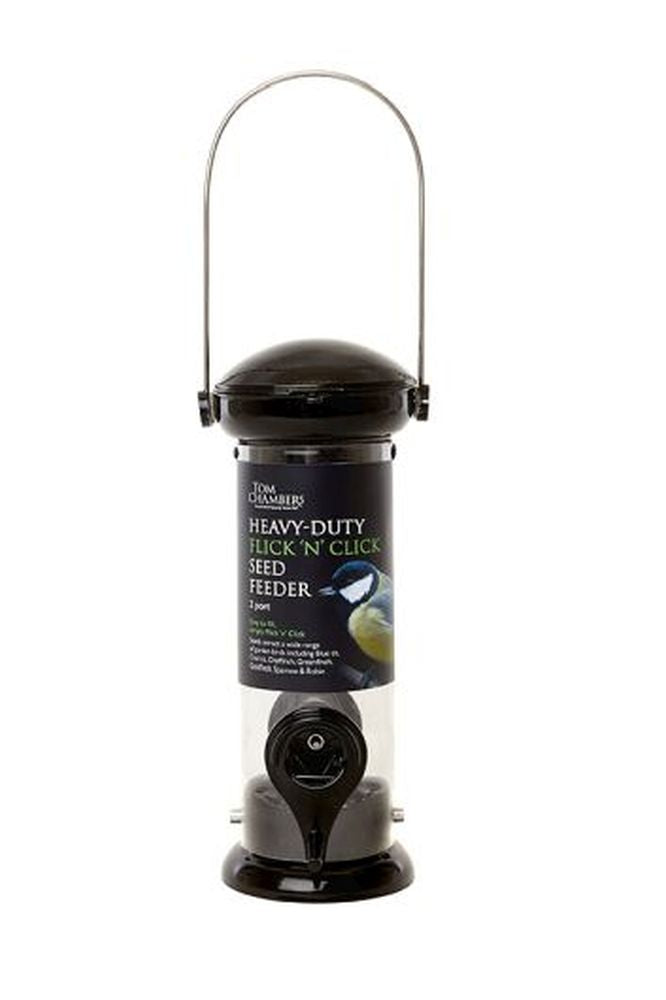Heavy Duty Flick n Click Seed Feeder - 2 port
