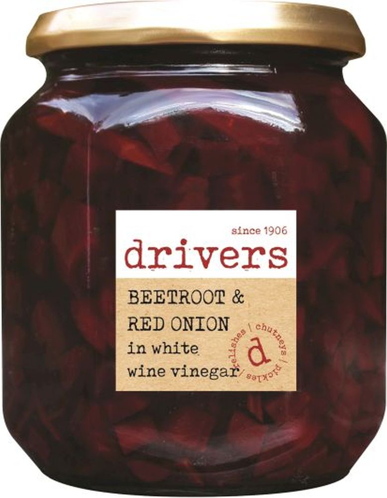 DRIVER'S Beetroot & Red Onion in White Wine Vinegar 550g