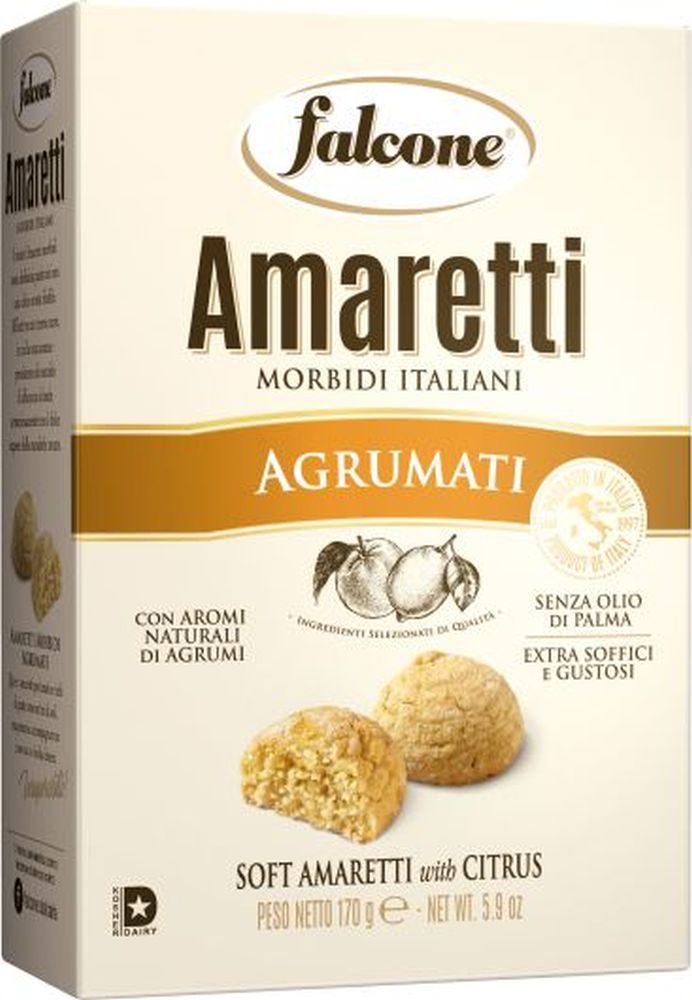 Falcone Italian Soft Amaretti With Citrus 170g