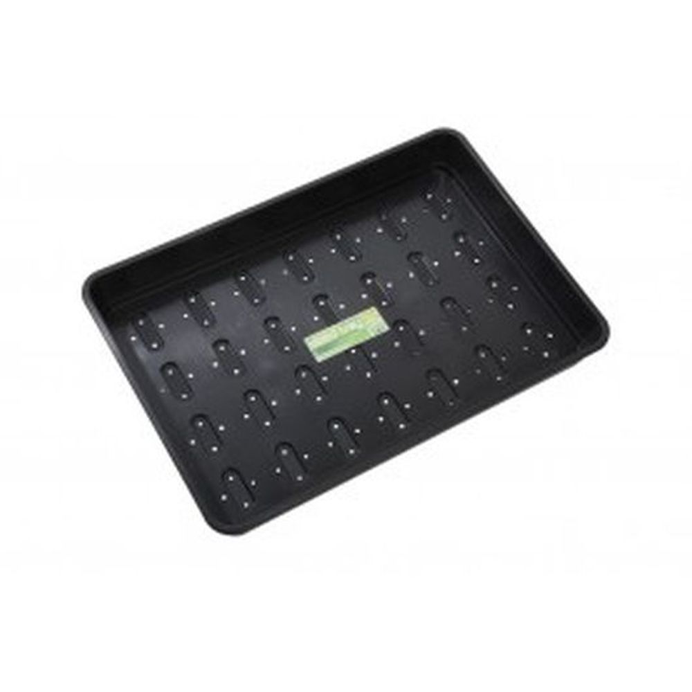 Xl Seed Tray Black With Holes