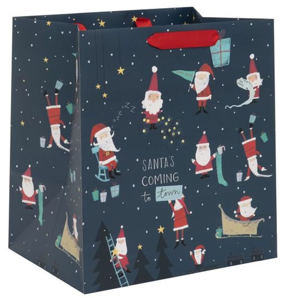BAG DEEP SHOPPER SANTA IS COMING TO TOWN
