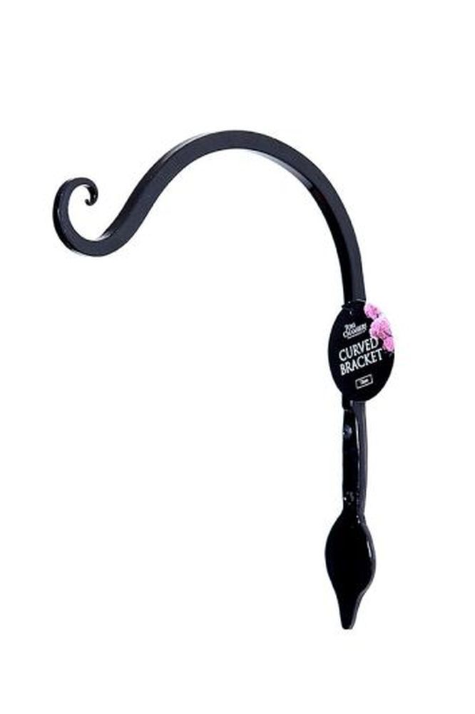 Curved Bracket with Leaf Detail - 15cm