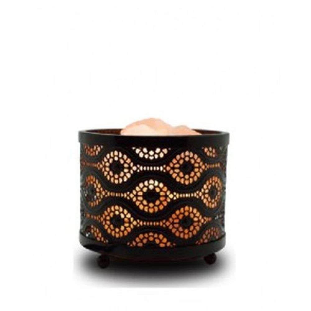 Himalayan Metal Morocco Design Salt Lamp