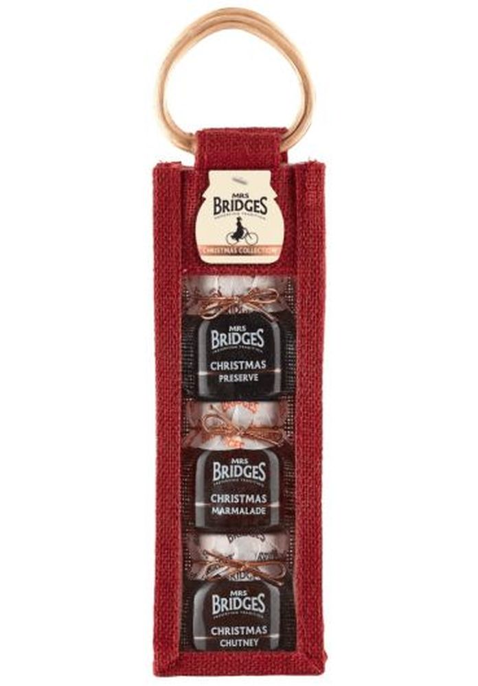 Mrs Bridges Christmas Red Jute Bag 326g