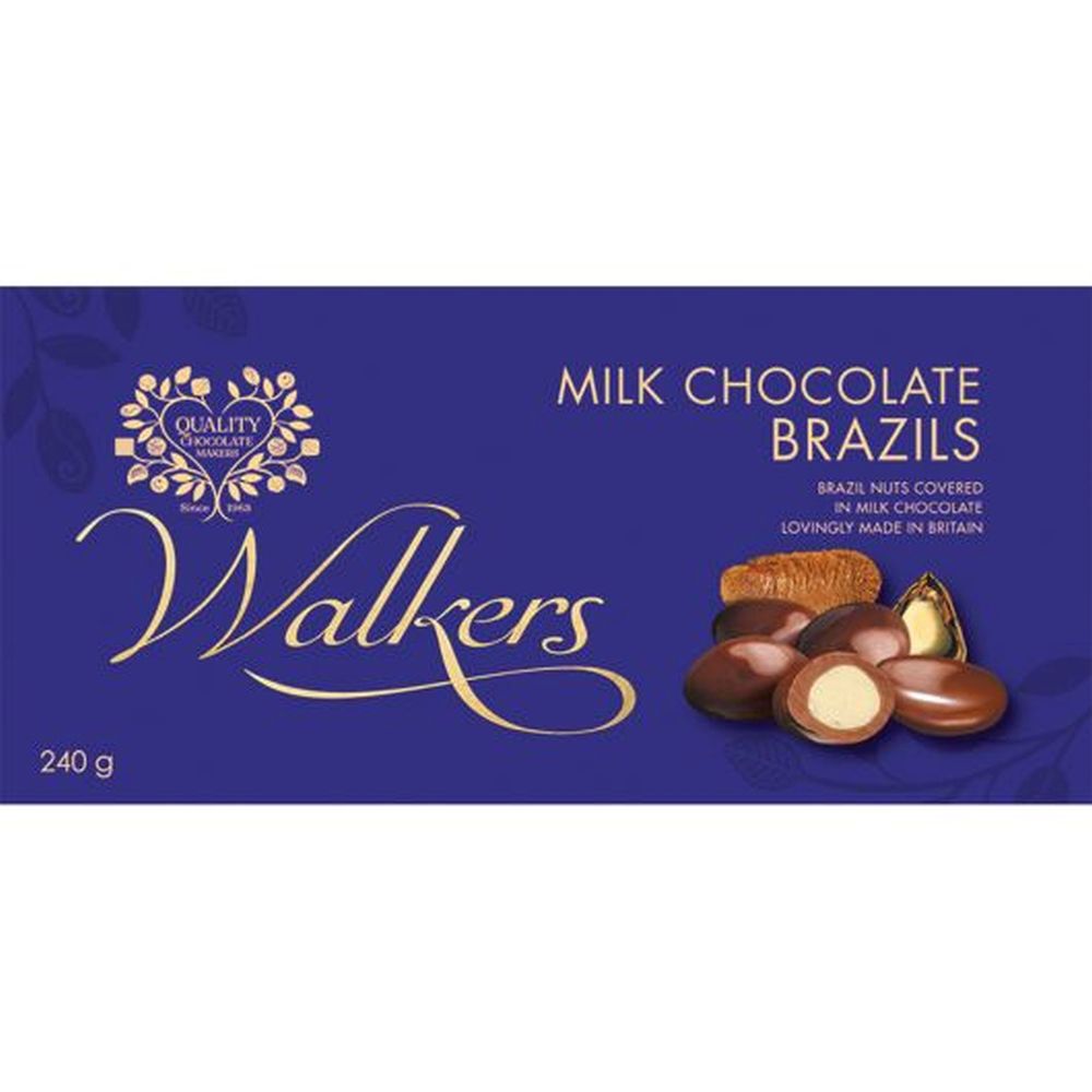 Walkers Milk Chocolate Brazil Nuts 240g