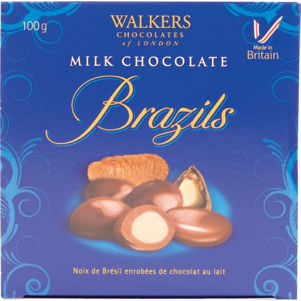Walkers Milk Chocolate Brazil Nuts 100g