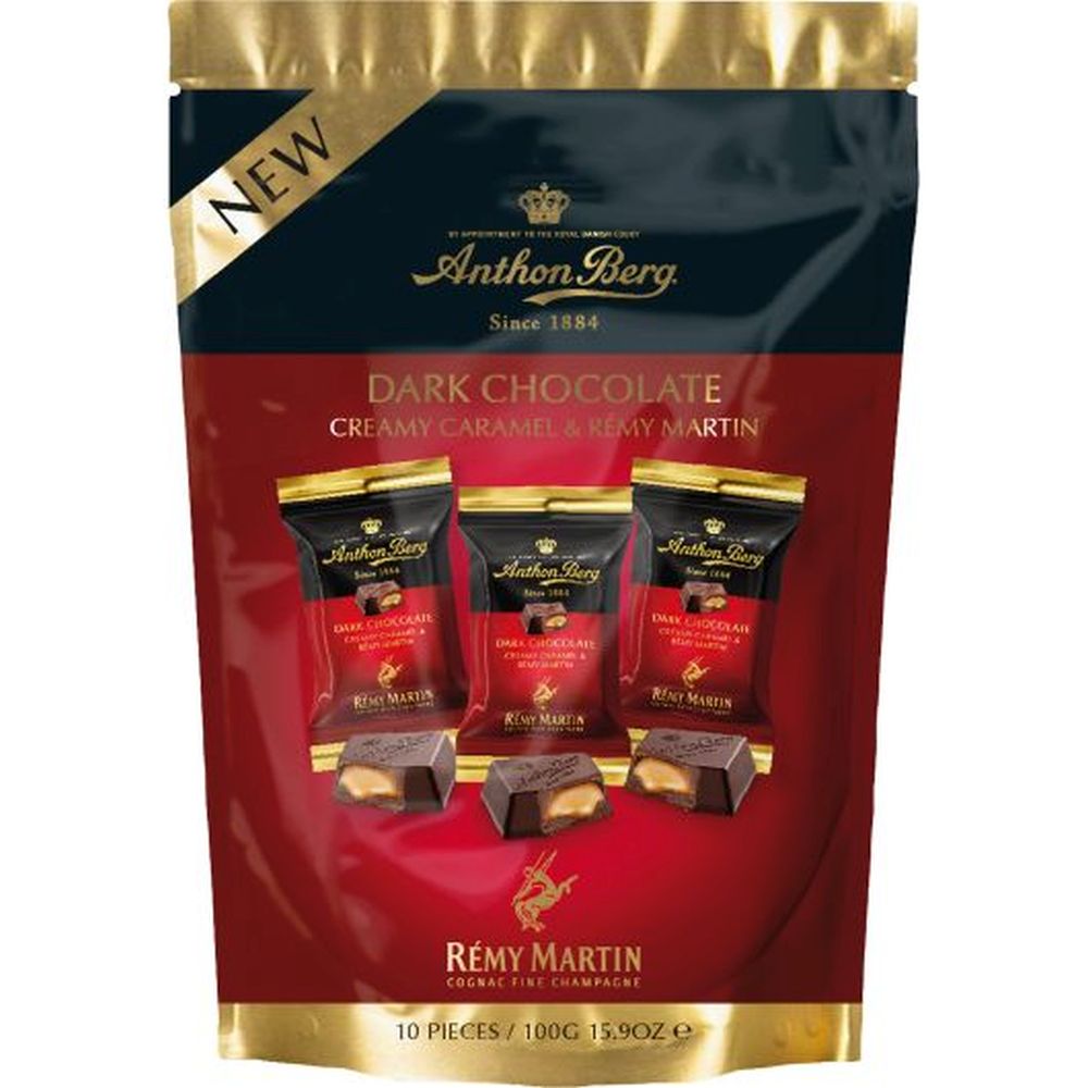 Anthon Berg Caramel Filled Choc Share Bag Remy Martin 10x10g
