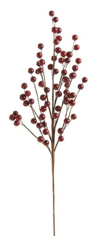 56cm burgundy berry spray