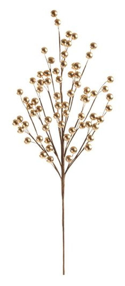 56cm gold berry spray