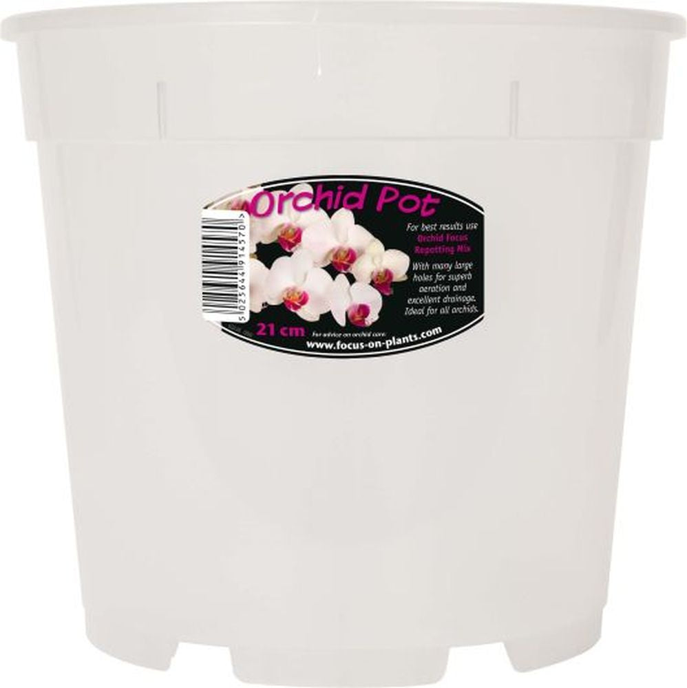 Clear Orchid Pot 21cm