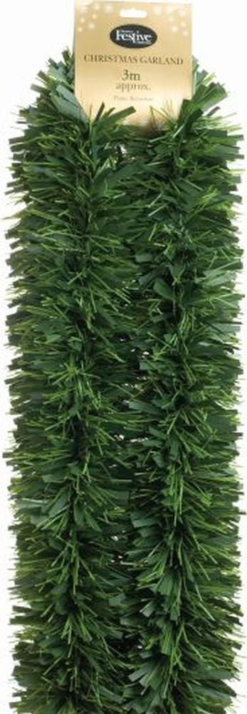3mx150mm 6 Ply Chunky Green Pine Garland