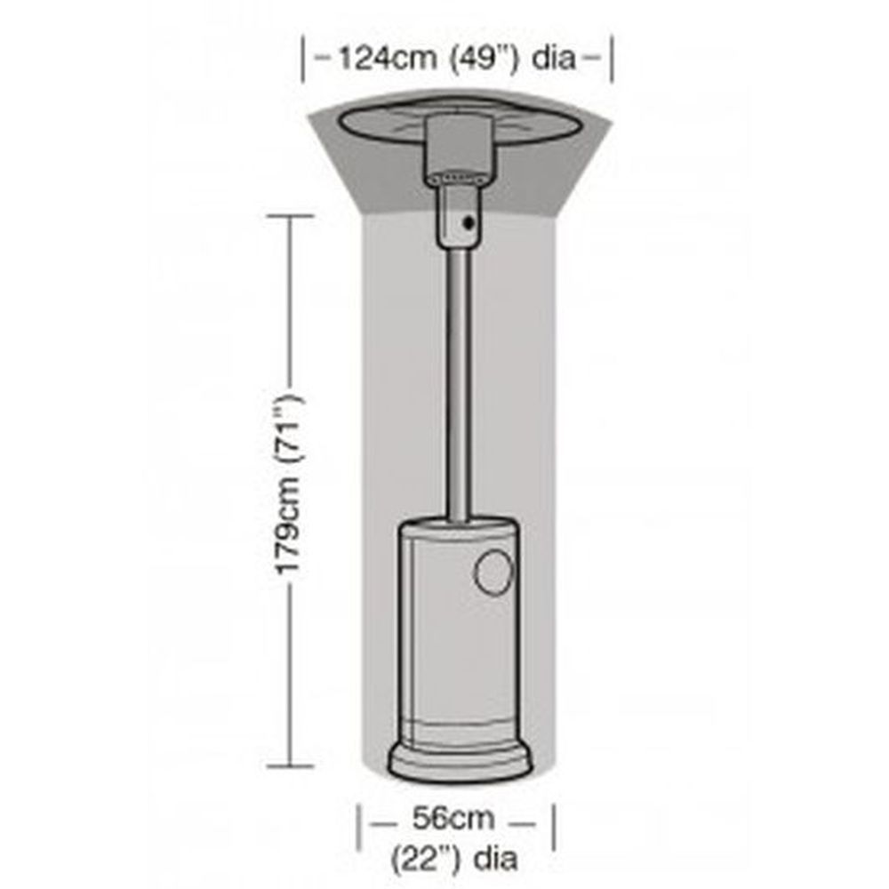 Patio Heater Cover Black