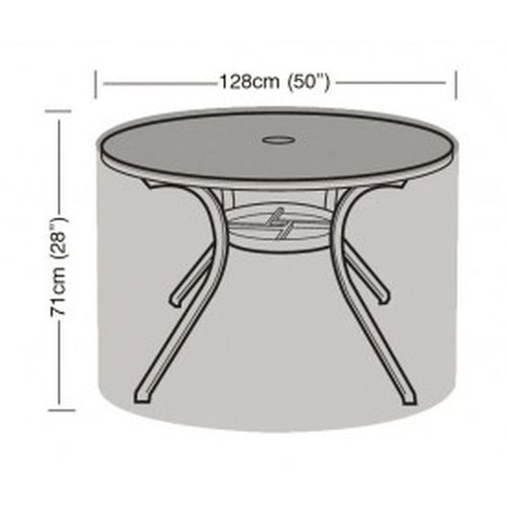 4-6 Seater Round Table Cover Black