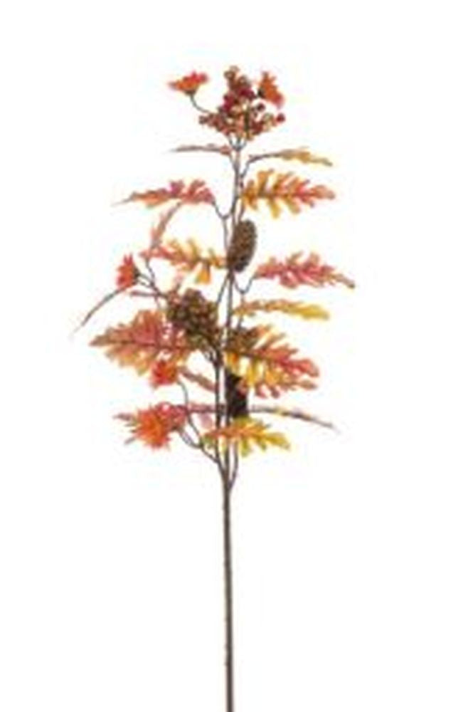 Autumn Oak Leaf Berry Spray 83