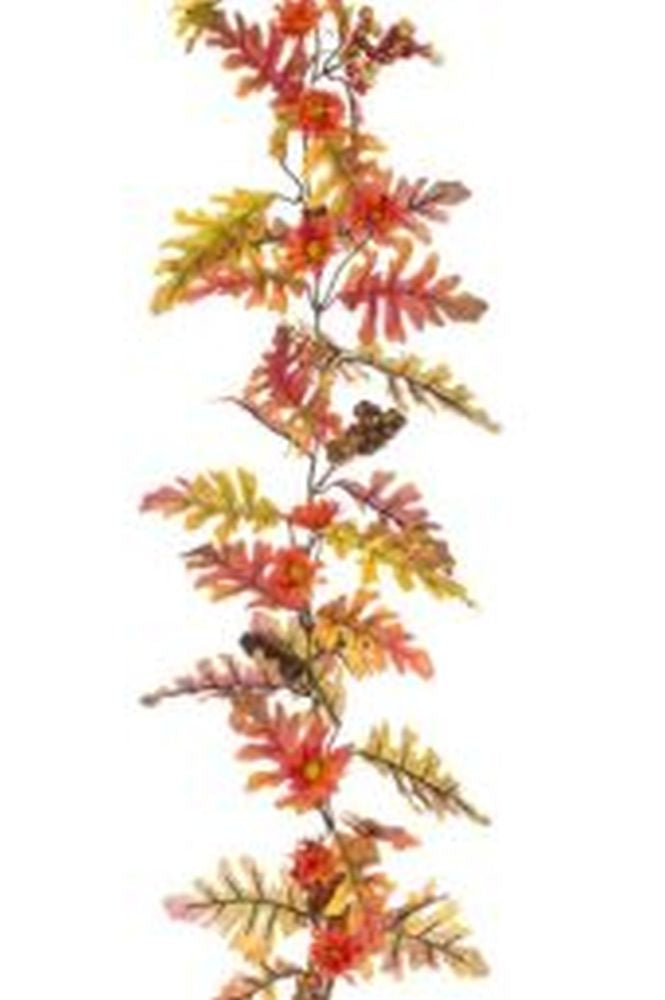 Autumn Oak Leaf Berry Garland