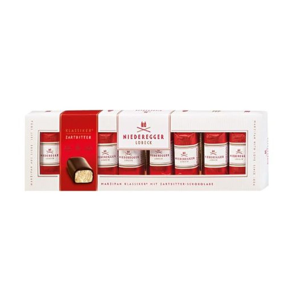 NIEDEREGGER Dark Choc Mini Marzipan Loaves Gift Box 100g