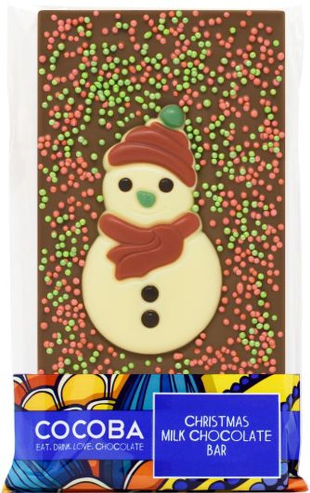 COCOBA Snowman Milk Chocolate Bar 100g