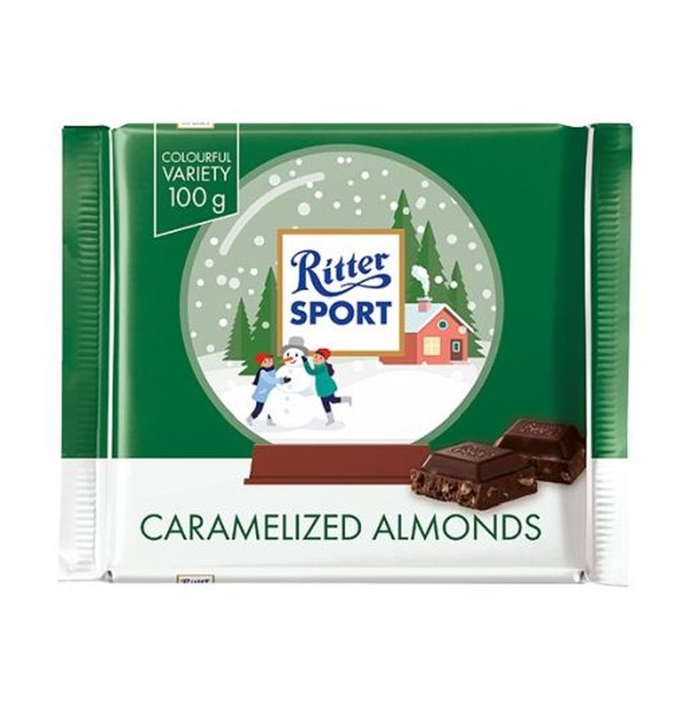 RITTER SPORT Winter Edition - Caramelized Almonds Bar 100g