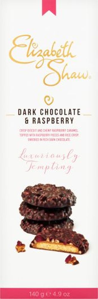 ELIZABETH SHAW Dark Chocolate & Raspberry Biscuits 140g