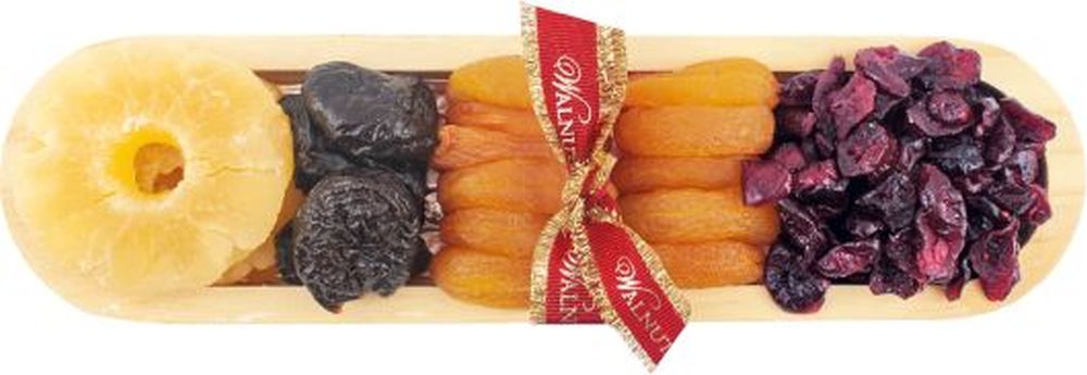 WALNUT TREE Pine Fruit Tray Sml Flat Boat 200g