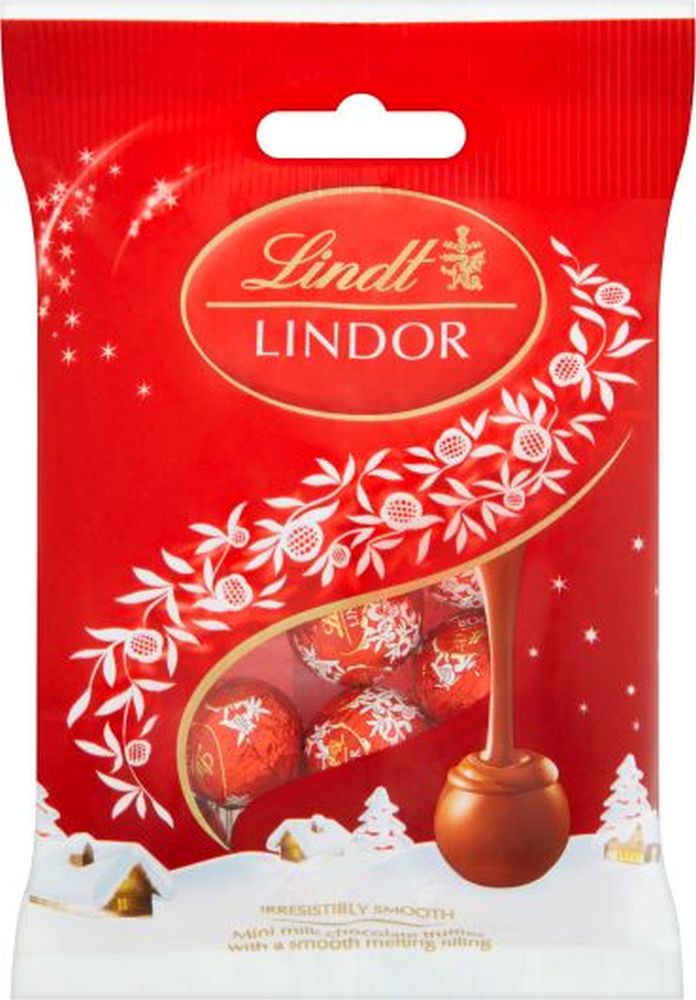 LINDT Lindor Mini Milk Truffles Bag 80g