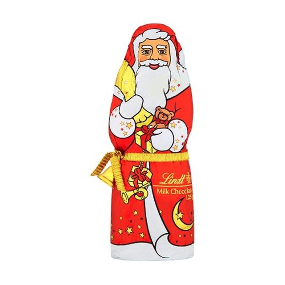 LINDT Milk Chocolate Santa 125g