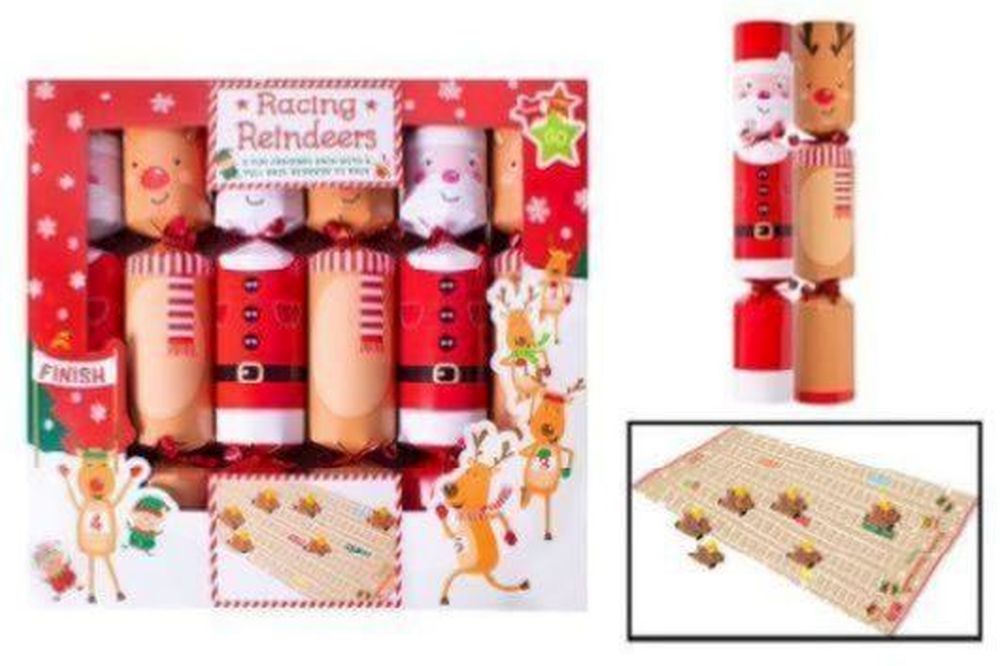 RACING REINDEERS CRACKER