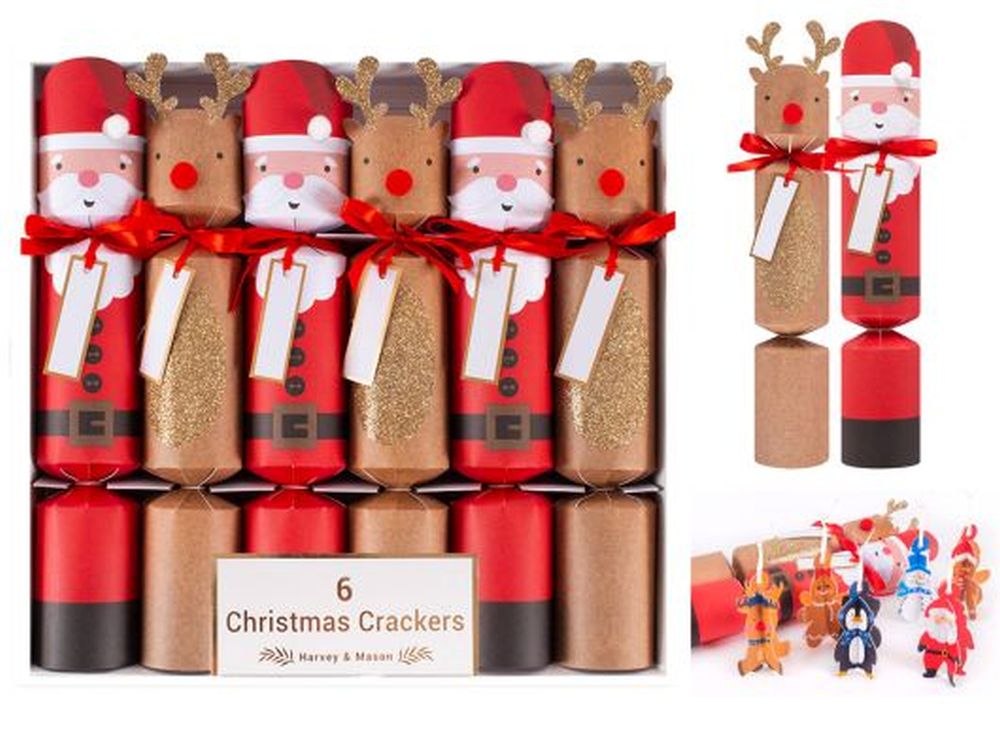 6X12" SANTA & RUDOLPH CRACKERS