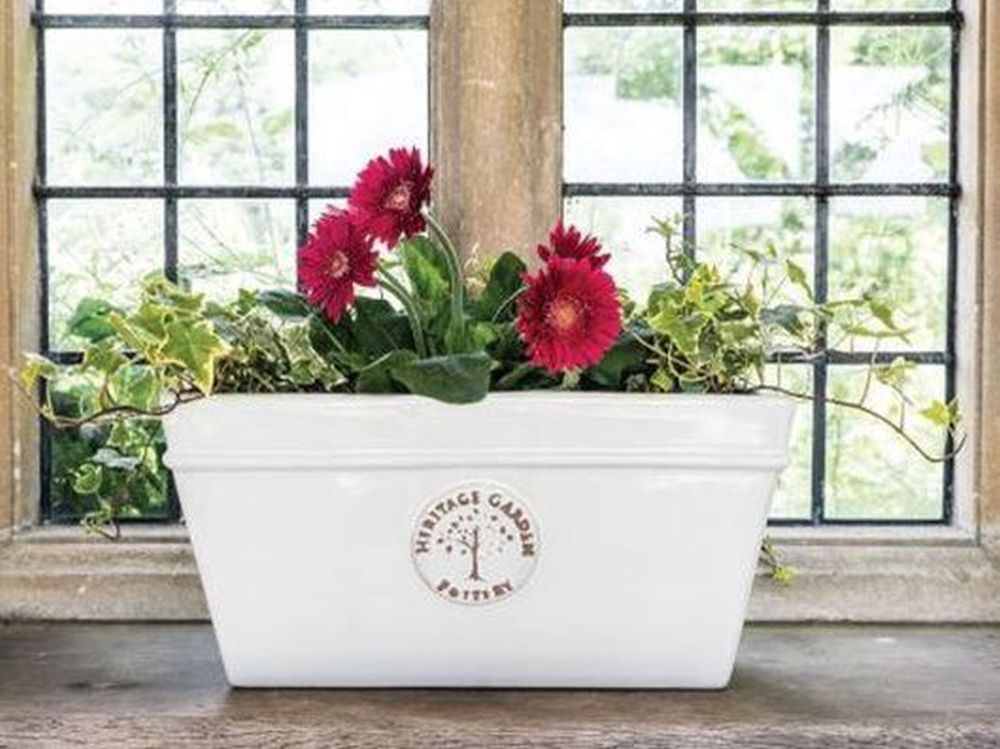 33cm Edwardian Trough White