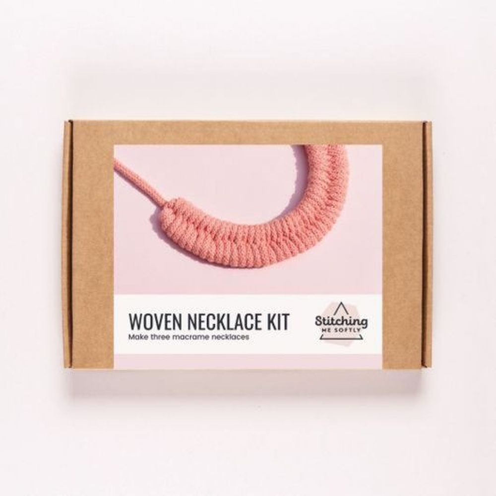 Woven Necklace Kit - Avocado, Steel, Terracotta
