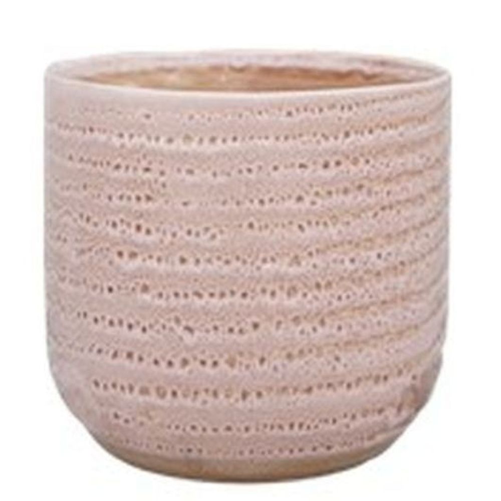 Morganite Reactive Glaze Planter H16Cm D16Cm