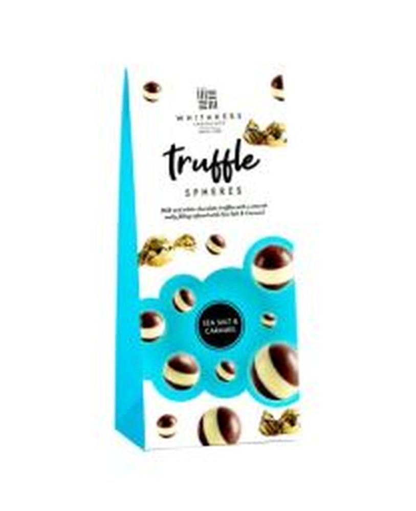 Whitakers-Milk Choc Salted Caramel Truffle Spheres