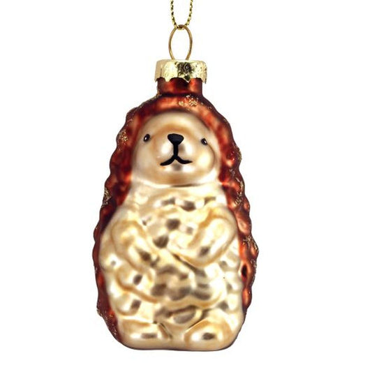 Painted Glass Hedgehog Dec