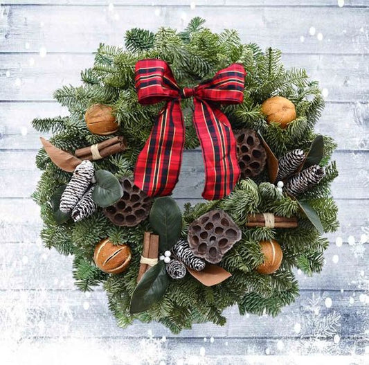 Festive Spice Wreath 12 inch