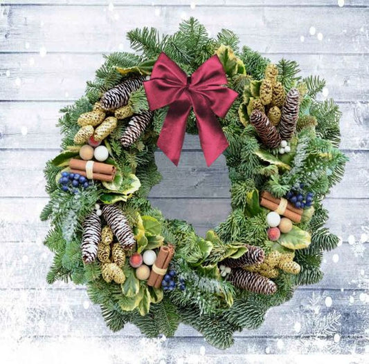 Sumptuous Winter Wreath 14 inch