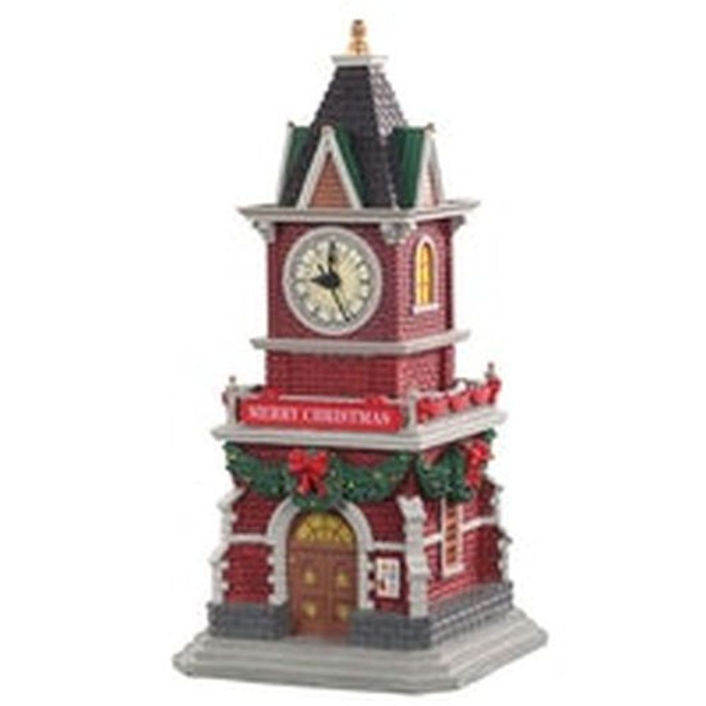LEMAX TANNENBAUM CLOCK TOWER, B/O (1.5V)