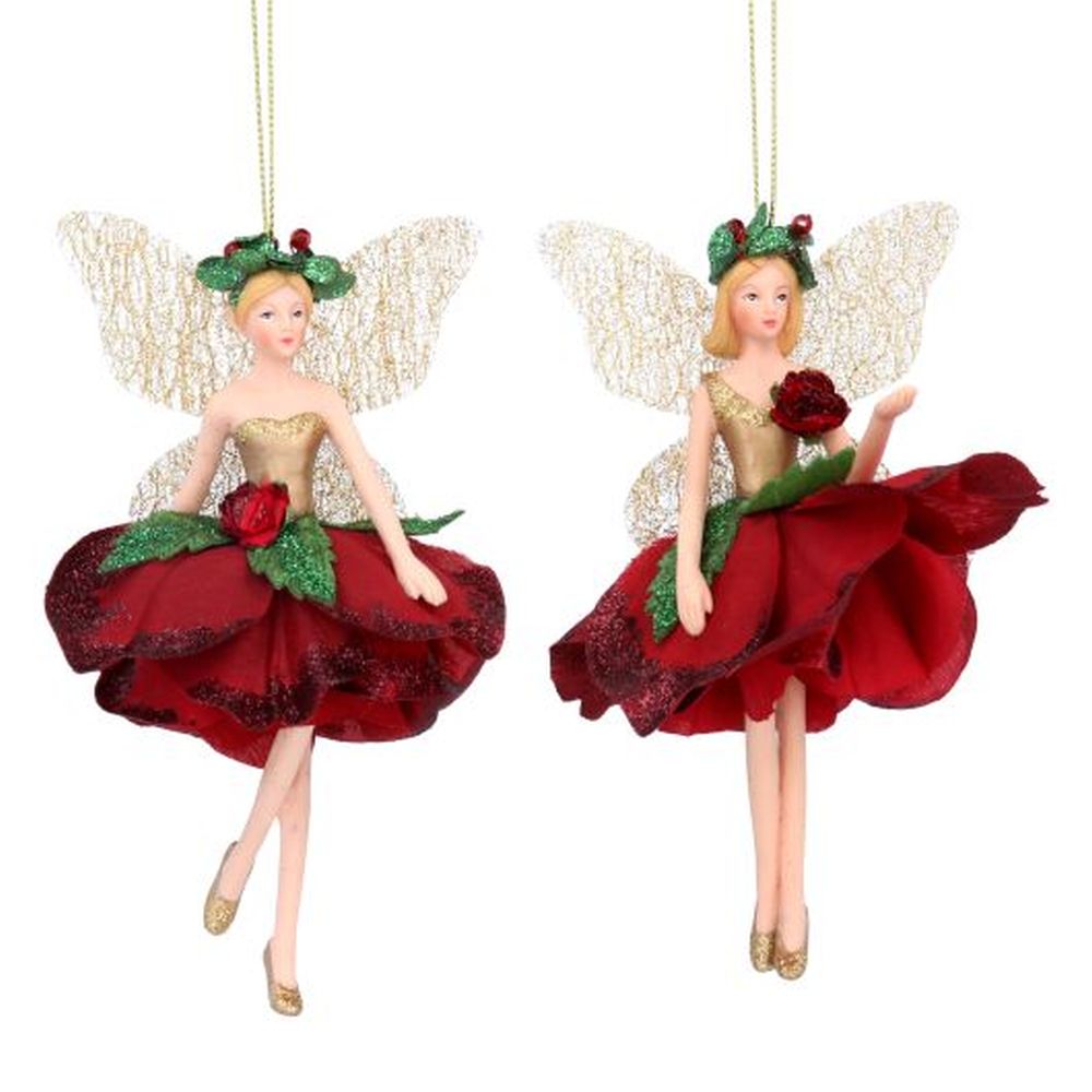 Flower Fairy Resin/Fabric Dec, Sml