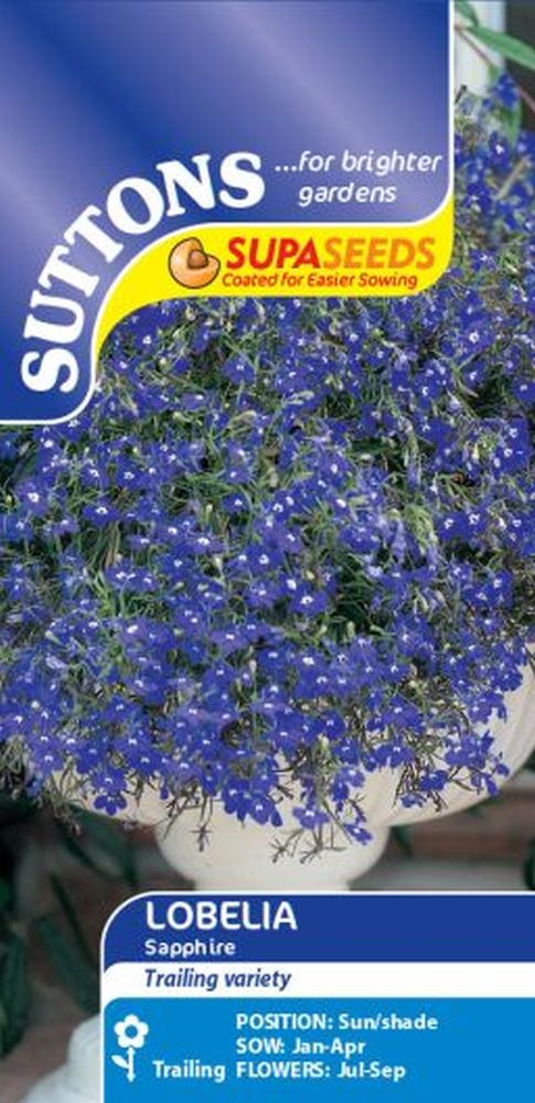 Lobelia Seeds - Sapphire (blue Basket)
