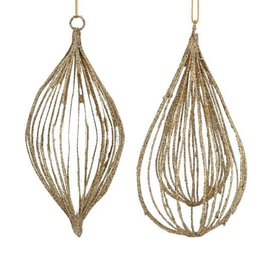 Gold Glitter Wire Olive/Ogee