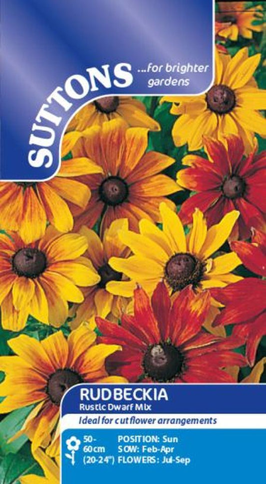 Rudbeckia Seeds - Rustic Dwarf Mix