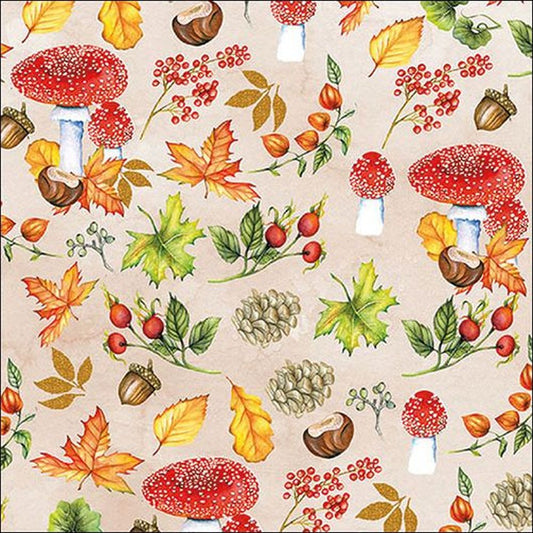 Napkin 33 Autumn Pattern FSC Mix