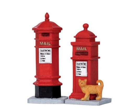 LEMAX VICTORIAN MAILBOXES, SET OF 2