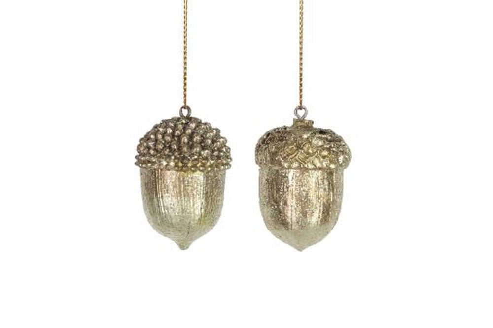 Gold Resin Acorn Dec