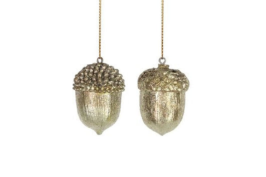 Gold Resin Acorn Dec