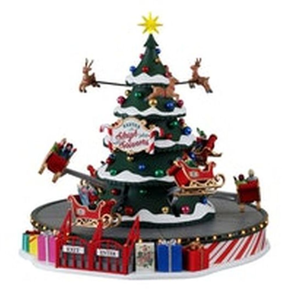 LEMAX SANTA'S SLEIGH SPINNERS, WITH 4.5V ADAPTOR