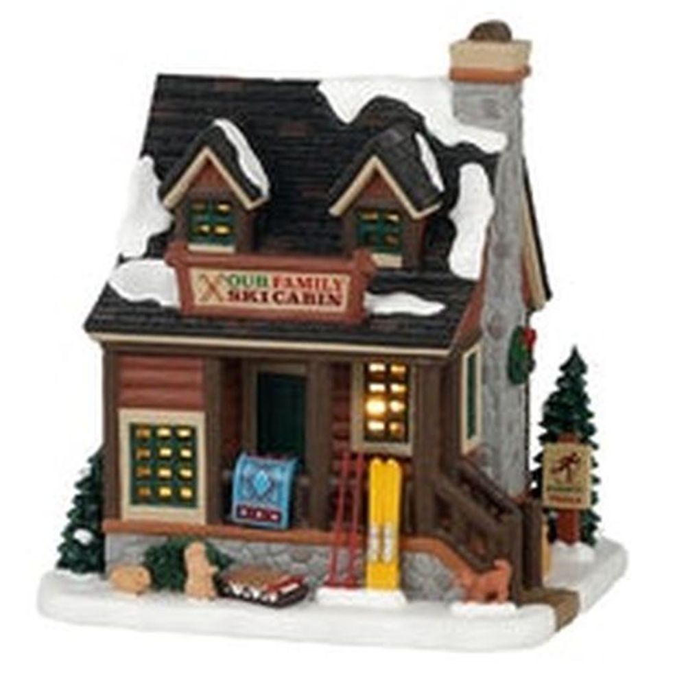 LEMAX OUR FAMILY SKI CABIN, B/O LED