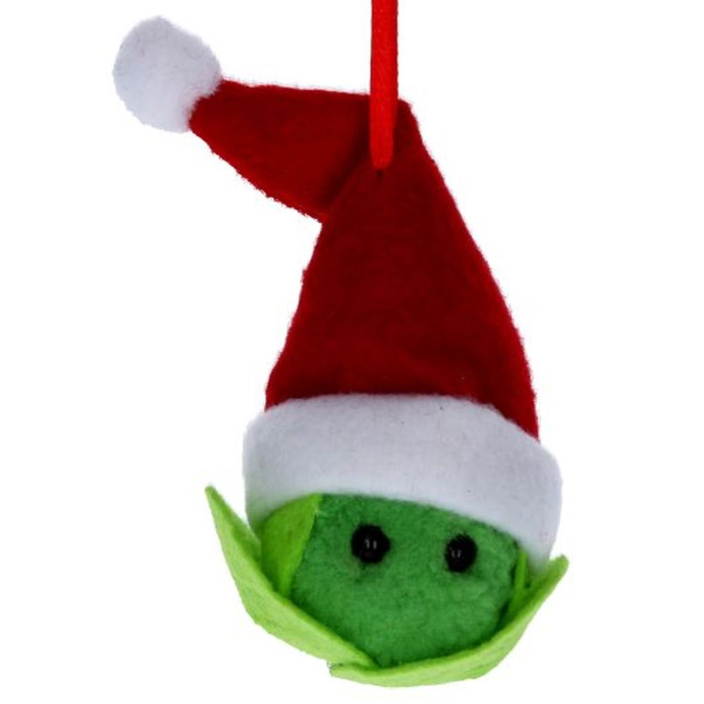 Felt Sprout w Santa Hat Dec