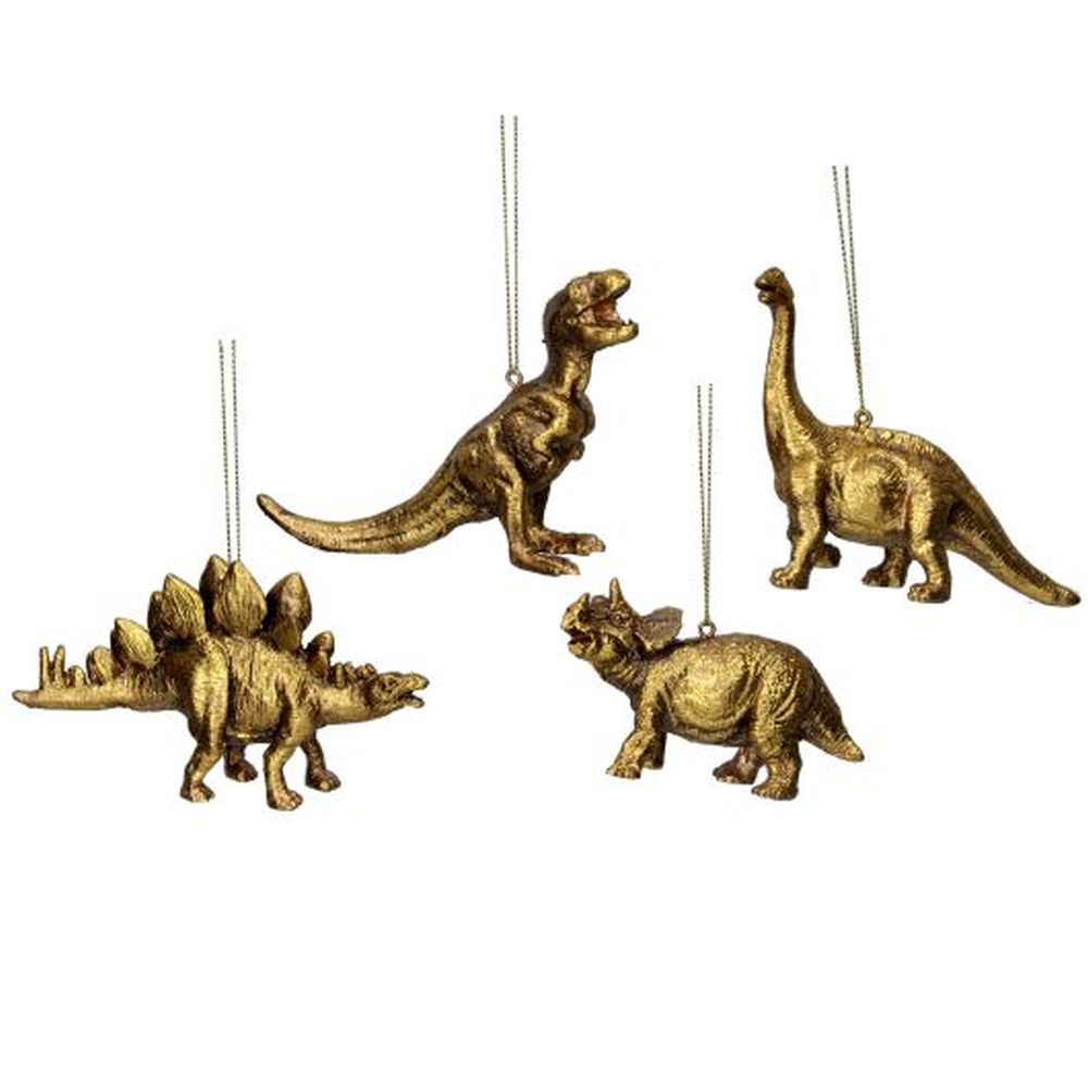 Old Gold Resin Dinosaur Dec