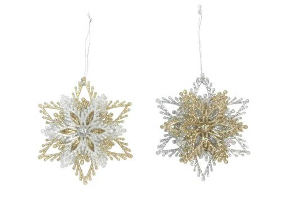 Acrylic Layered Snowflake Dec