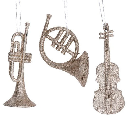 Pale Gold Glitter Instrument Dec